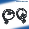 Black Door Trim Molding Left and Right Kit Rubber Sealing
