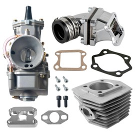 Dio reed valve cylinder Carburetor Kit For 48cc 66cc 80cc Gas Motorized Bike