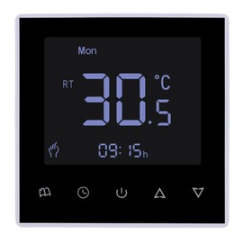 Wengart Digital Thermostat WG8818,AC230V 3A LCD Digital Display with Programming Function,Used to Adjust and Control the Temperature of Water Floor Heating System