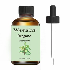 Wnmaicer Organic Oregano Essential Oil 4 Fl Oz - 100% Pure - Premium Quality Aromatherapy Oil - Supports Healthy System & Nails, Digestion & Respiratory Relief