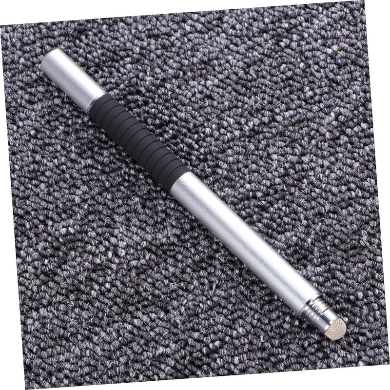 TEHAUX Stylus Pen for Touch Screens Silver Capacitive Disc Fiber