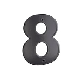 Montague Metal Products Helvetica Font Individual House Number, 8, 4-Inch, Black