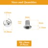 35 Pieces M6 x 8mm Button Head Socket Cap Screws,