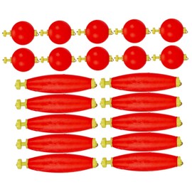 KICHOUSE 20pcs Fishing Floats Durable Buoyant Fishing Tools for Sea Includes Floats for Anglers and Various Activities