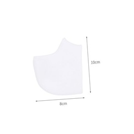 Ipetboom 4Pcs Heel Protectors Moisturizing and Supportive Cushions for Home Use Reducing Cracks and Calluses for Dry and Rough Heels Unisex Foot Care White