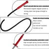 24" Magnetic Pickup Tool with 4-Claw Grabber -Flexible Retrieval Tool