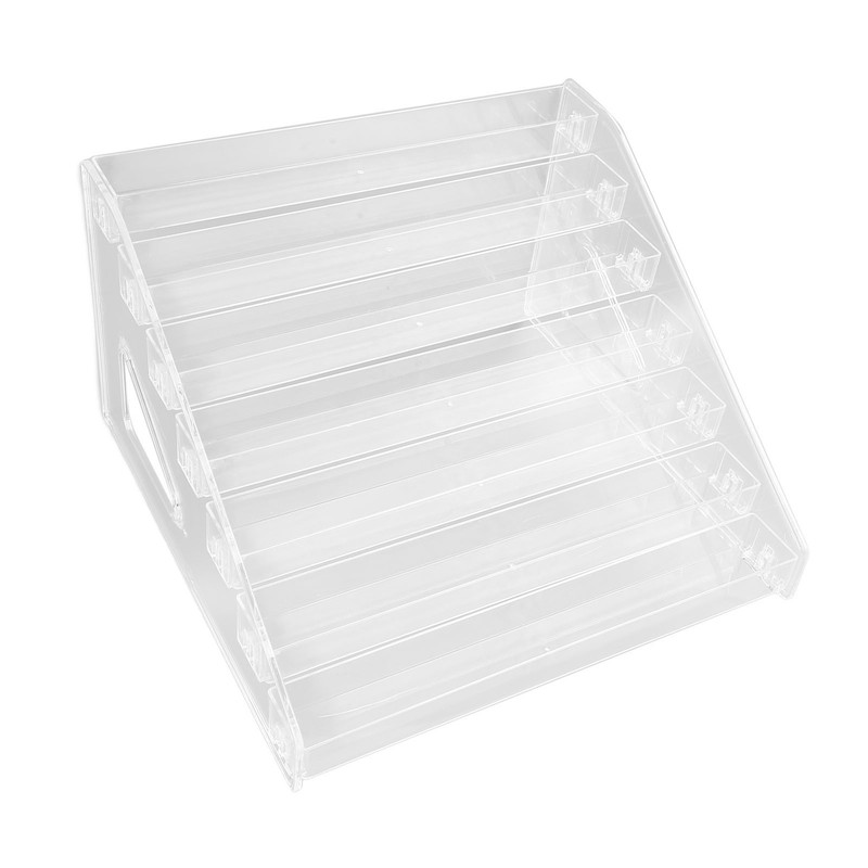 Cosmetic Storage Rack Acrylic 7 Layers Clear Nail Polish Display