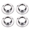 sourcing map Closet Wardrobe Rod Flange,25mm/1inch Dia, Socket Bracket Support
