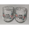 Generic 2 Piece Stemless Wine Glass Set (Home Sweet Home),