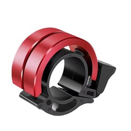 DELUXEFOX Bicycle Bell Double Bell Loud Horn Aluminum Alloy Bicycle Handlebar 22-23mm - Red