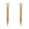 Aishgjia Women’s Tassel Earrings Star Ear Stud Pave Crystal Dangle