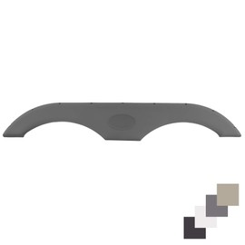 RecPro Tandem Trailer Fender Skirt for RVs, Campers and Trailers | 4 Colors to Choose from (Gray, Single)