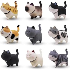 GW Box 9 Style Cat Refrigerator Magnets Fridge Magnet Set Cute Decorative Magnet Ornament for Kitchen,House,Office,Whiteboard Decoration