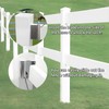 Vinyl Fenceat 5-1/2" Rails for Quick Removal and Replacement Removal