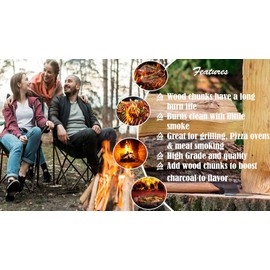 Old Potter Kiln Dried Firewood, ~1.5 Cu Ft ~ 38-45 lbs, for Solo Stove, Firepits and Fireplaces or Cooking, 16 Inch Logs, Hickory