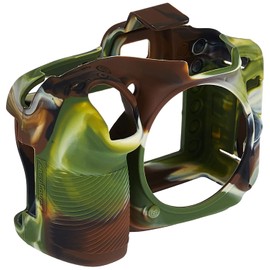 EasyCover Camouflage Silicone Camera Case for Nikon D7100 and D7200