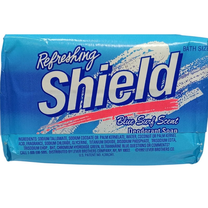 Shield Vintage 1992 Shield Deodorant Bar Soap Blue Surf Scent
