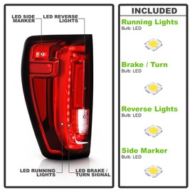 KEEKPO - For [Factory LED Type] 2019-2023 GMC Sierra 1500 Full LED Tail Light Brake Lamp Replacement Driver Side