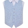 DQT New Swirl Baby Blue Boy's Waistcoat - 7-8 Years: