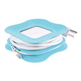 Quirky PowerCurl - 85w Clip-On Cord Wrap for Apple and Magsafe Power Adapter Blue