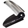 KENT Kent 87T Graphite Handmade Folding Pocket Comb for Men,