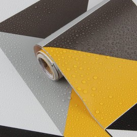 Colorful Trellis Contact Paper 17.7" x 78" Self Adhesive Shelf Liner Tile Shelf Paper for Kitchen Cabinets, Peel and Stick Square Wallpaper for Wall Drawer Liner Desk Furniture (17.7" x 78")