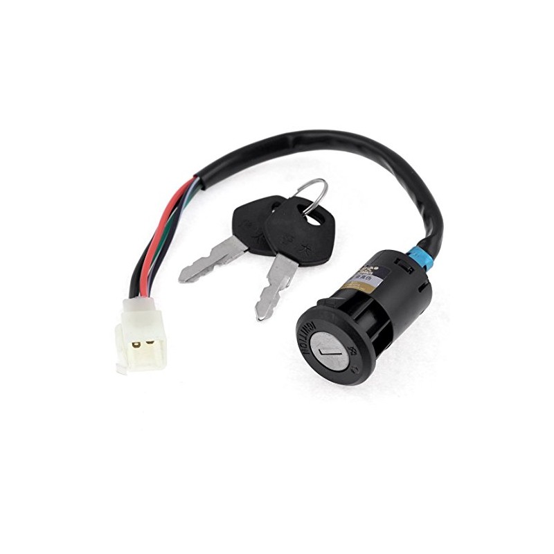 IGNITION KEY LOCK SWITCH ATV 4 WIRE 4 CONNECTOR BAJA