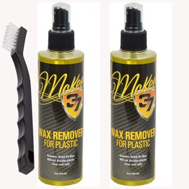 McKee's 37 2 Pack Wax Remover for Plastic with Detail Brush