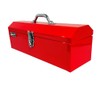 Homak Steel Hip Roof Tool Box, Red, Short, 19 Inches
