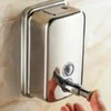 800ml Wall Mount Manual Soap Dispenser Stainless Steel Commercial Soap