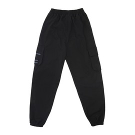 NKSDUYR Boys Cargo Jogger Pants - Elastic Waist Casual Sweatpants, Teenage Relaxed Fit Workwear Pants with Pockets Black