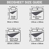 Fitted Sheet 100% Egyptian Cotton 200 Thread Count 25cm Deep
