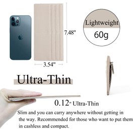 jessimi Slim Wallet Credit Card Ultra Thin Long Card Wallet Zippered Pockets ID Case Wallet Small Compact Leather Wallet Coin Purse (Black)