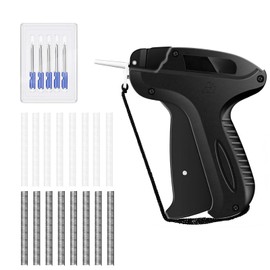 Quick Clothing Stitch Gun, Suitable for Clothing Stitching Quick Fixative, Handheld Sewing Machine, With 6 Needles and 500 Black and 500 White Glue Needles, Used for Quilting, Folding, Labeling