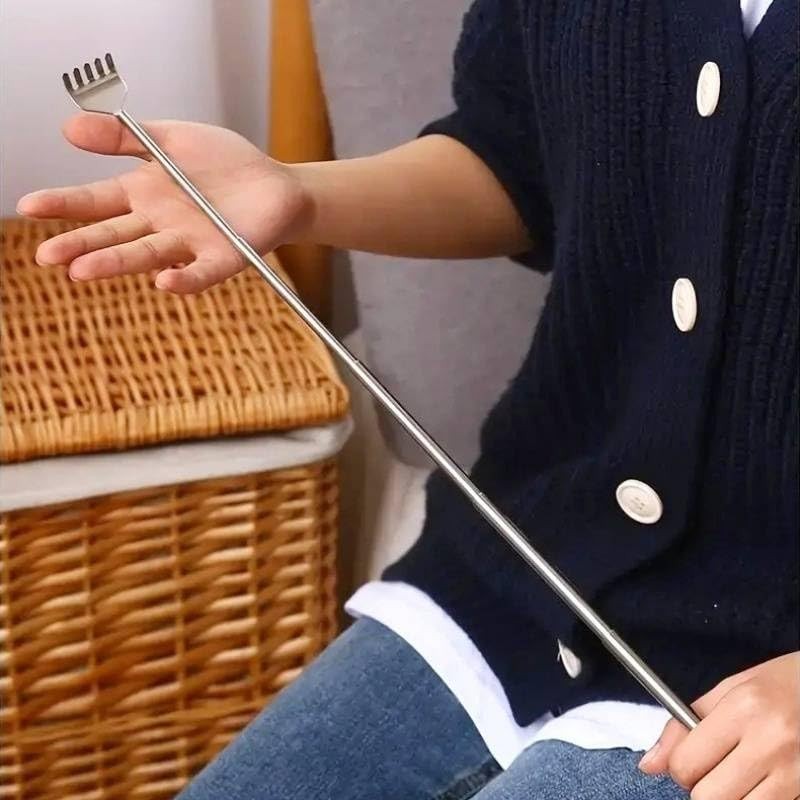 2 x Chrome Plated Telescopic Extendible Back Scratcher, Pen Style