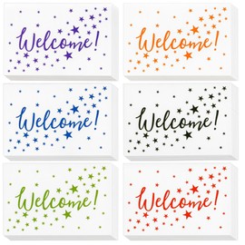 Best Paper Greetings 36 Pack Bulk Welcome Cards with Envelopes for Guests, Employees, Business, Star Pattern Design - Blank Interior - 4x6 In Welcome Notes