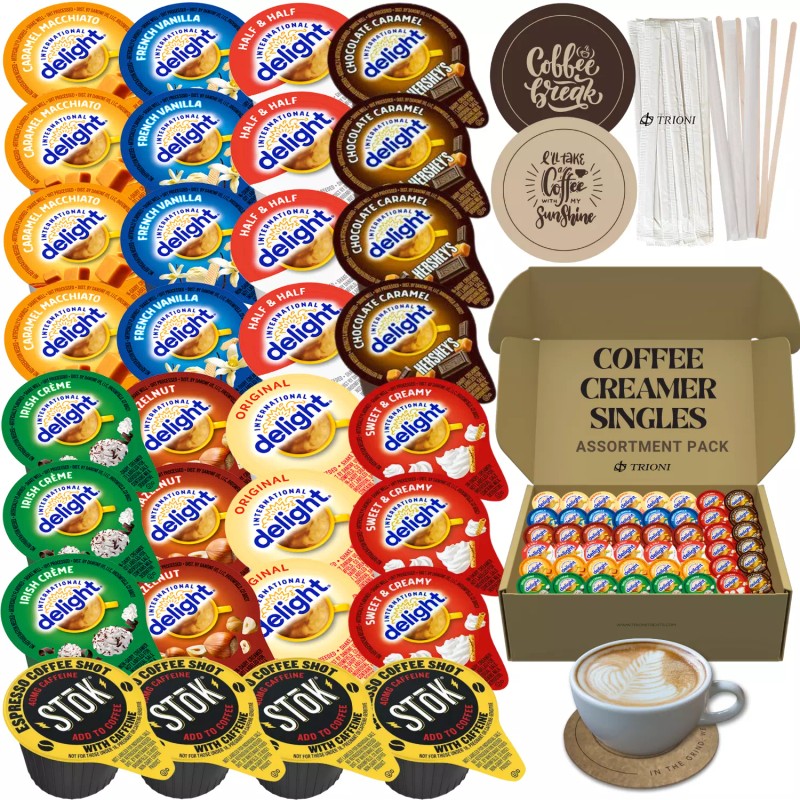 TRIONI Mix and Match International Delight Coffee Creamer Singles Variety