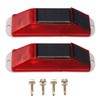 2pcs Solar Strobe Warning Light Waterproof Light Control High Bright