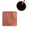 Oslo Map, Sapele Wood Coasters, Set of 4 with City