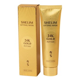 Shrimp (4개)쉬림 24K골드 펩타이드 리프팅 마스크 100ml /필오프 랩핑마스크 결광 결개선 (4pcs) Shrimp 24K Gold Peptide Lifting Mask 100ml / Peel-Off Wrapping Mask Brightening Skin Improvement