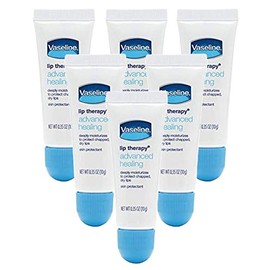 VASELINE Lip Therapy Advanced Healing Formula, 0.35 Oz (6 Pack)
