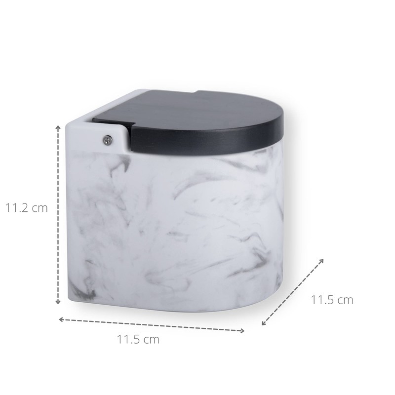 KOOK TIME Salt Jar with Lid, Salt Container for Kitchen,