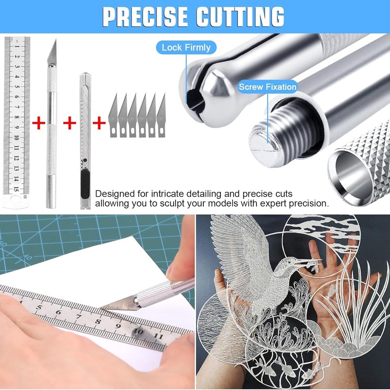 WOOWAIR Pack of 25 Gundam Modeler Basic Tools, Gundam Modeler