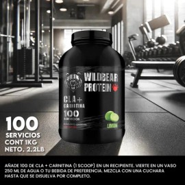 Cla  Carnitina Wild Beard 1kg Pre Entreno Sabores 100 Servs                                                                                           