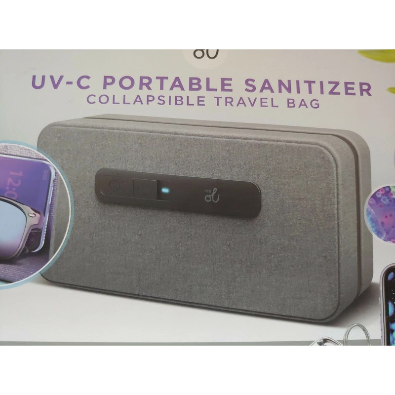 OLID1091GY UV-C PORTABLE COLLAPSIBLE TRAVEL HAND BAG MODEL OLID1091GY