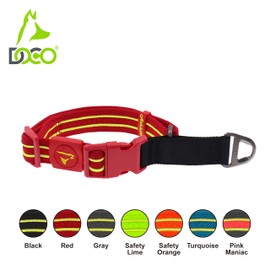 DOCO Solar Martingale Collar for Medium and Large Dogs, Heavy-Duty Reflective Mesh Collar