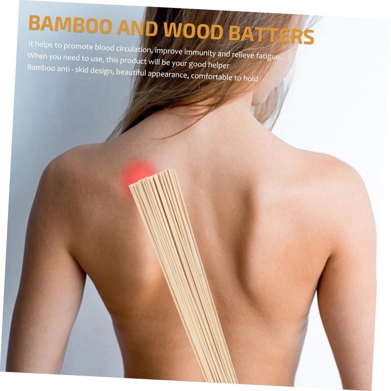 KOMBIUDA Beating Tail Hole Bamboo Massaging Rod Back Tools Immune