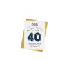 40th Birthday Card For Son From Mum, Dad Funny