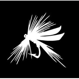 Ranger Products Fly Fishing Lure Hook Tackle Decal Sticker, Die Cut Vinyl Decal for Windows, Cars, Trucks, Tool Boxes, laptops, MacBook - virtually Any Hard, Smooth Surface