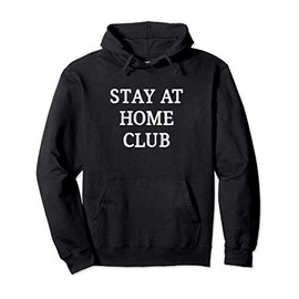 Stay At Home Club - Vintage Style - Pullover Hoodie